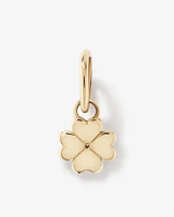 Diamond Accent Four Leaf Clover Pendant in 10kt Yellow Gold