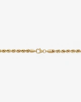 45cm (18") 4mm-4.5mm Rope Chain in 10kt Yellow Gold