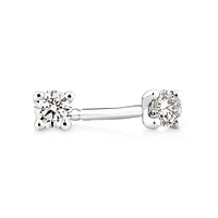 Solitaire Stud Earrings with 0.10 Carat TW of Diamonds in 10kt Yellow Gold