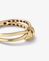 Knot Split Band Ring in 10kt Yellow Gold