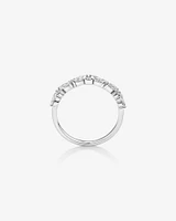 Wedding Ring with 0.56 Carat TW Diamonds in 14kt White Gold