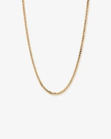 55cm (22") 5.1mm Width Solid Concave Bevelled Curb Chain in 10kt Yellow Gold