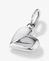 Puff Love Heart Pendant in Sterling Silver