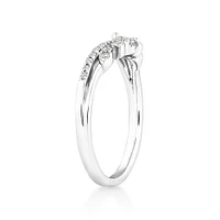 Wedding Ring with 0.23 Carat TW of Diamonds in 14kt White Gold