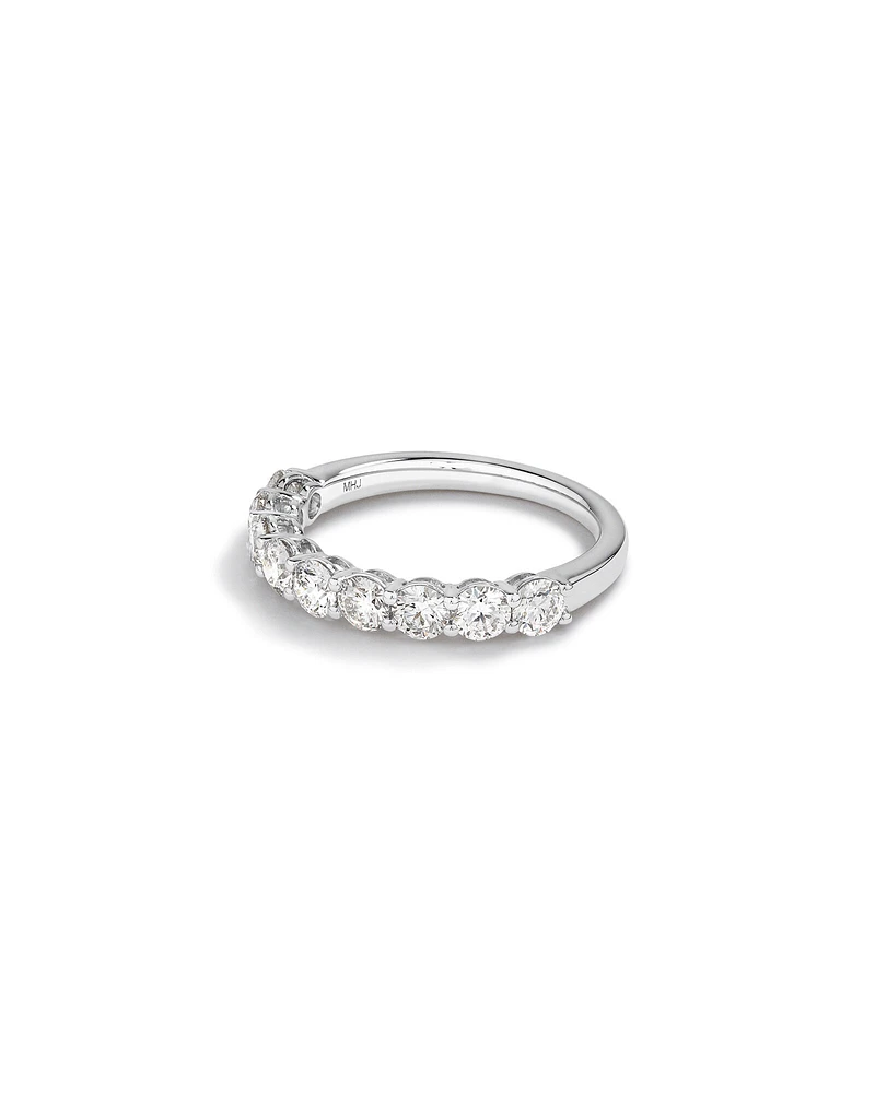 Ring with Carat TW Laboratory Grown Diamonds in 14kt White Gold