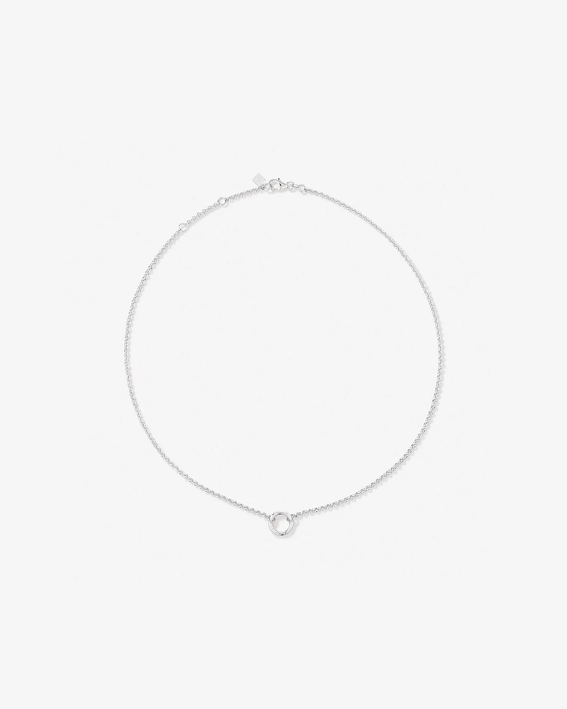 50cm (20") Fine Belcher Open Pendant Chain in Sterling Silver