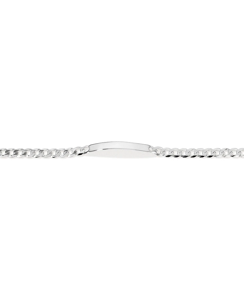 21cm (8.5") ID Curb Bracelet in Sterling Silver