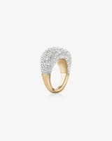 Stardust Ring with 4.06TW of Diamonds in 14kt Yellow Gold and Rhodium