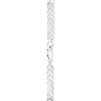 Leaf Link Metal Tennis Bracelet in Sterling Silver