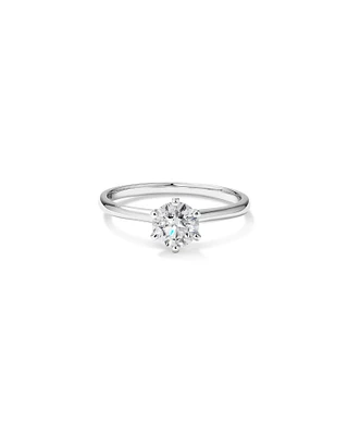 Bague de fiançailles à solitaire de Michael Hill en platine avec diamants du Code of Origin de De Beers totalisant 0,70 ct