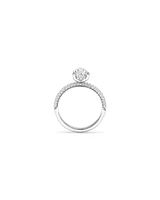 1.96 Carat TW Pear Cut Laboratory-Grown Diamond Engagement Ring in 14kt White Gold