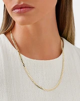 55cm (22") 4mm-4.5mm Width Curb Chain in 10kt Yellow Gold