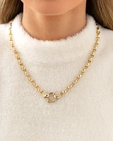 50cm (20") Diamond Belcher Chain with Diamonds in 10kt Yellow Gold