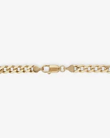 21cm (8.5") 6mm-6.5mm Width Curb Bracelet in 10kt Yellow Gold