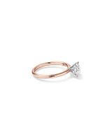 Carat TW Round Brilliant Laboratory-Grown Diamond Solitaire Engagement Ring in 14kt Gold