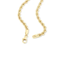 45cm (18") 4mm-4.5mm Rope Chain in 10kt Yellow Gold