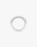 Carat TW Claw Set Laboratory-Grown Diamond Wedding Ring in 14kt White Gold