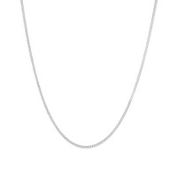 50cm (20") 2mm Width Curb Chain in Sterling Silver