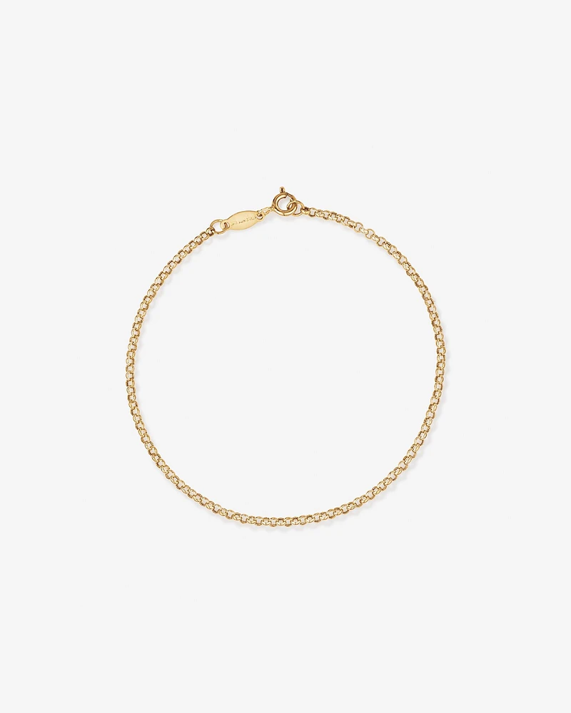 19cm (7.5") 2mm-2.5mm Width Belcher Bracelet in 10kt Rose Gold