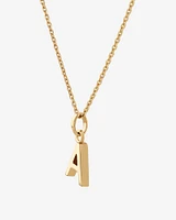 O Initial Pendant in 10kt Yellow Gold