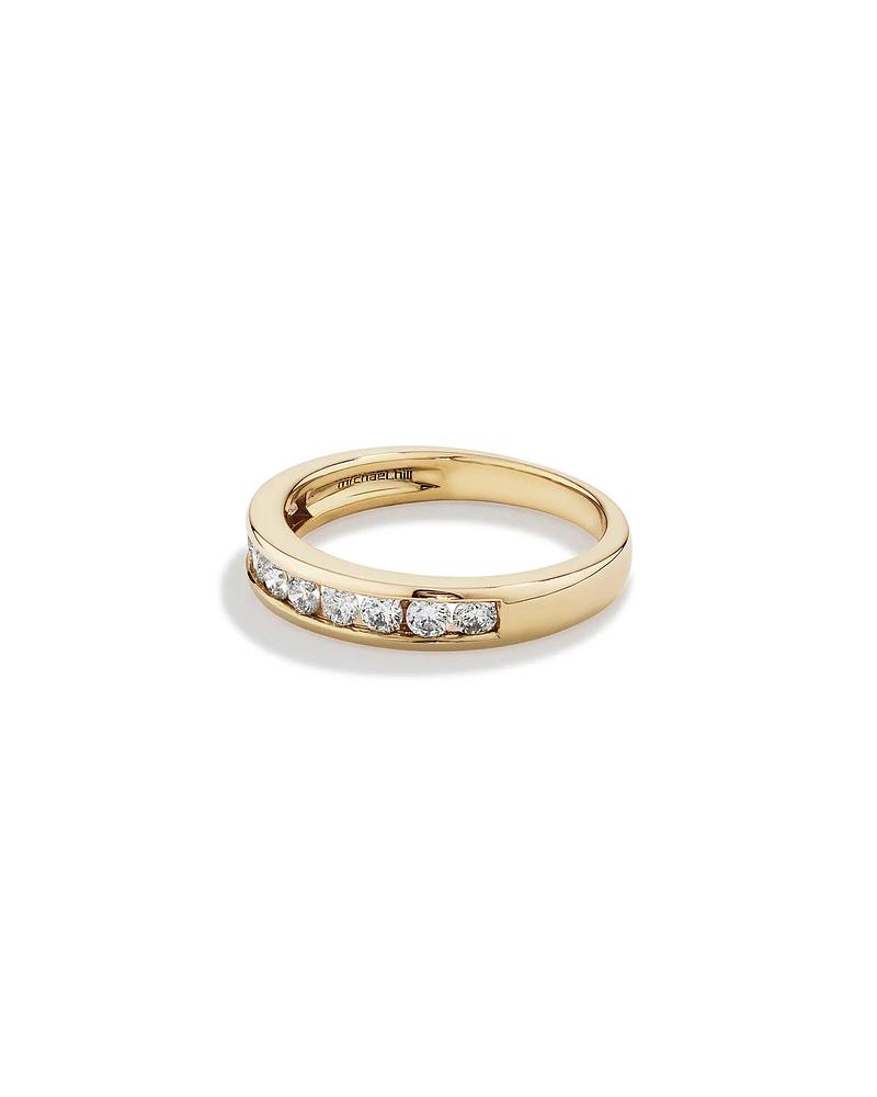 Wedding Ring with 0.50 Carat TW of Diamonds in 18kt Yellow Gold