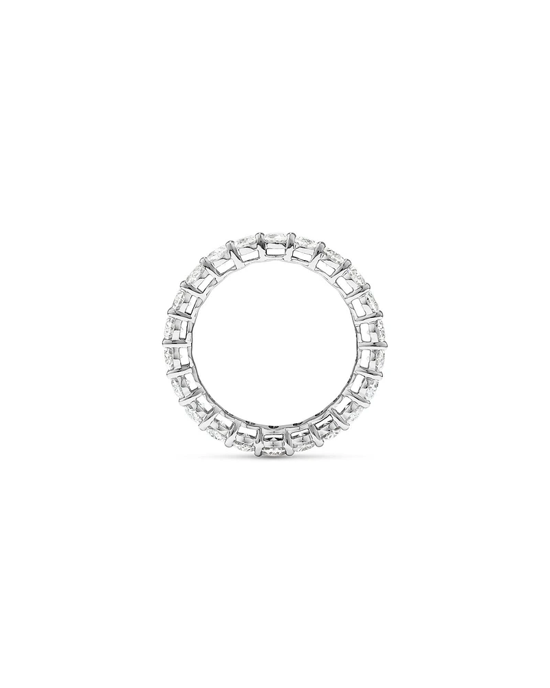 3.15 Carat TW Oval Laboratory-Grown Diamond Eternity Ring in 14kt White Gold