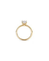 1.25 Carat TW Oval Laboratory-Grown Diamond Solitaire Engagement Ring in 14kt Yellow and White Gold