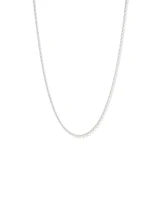 50cm (20") 3mm-3.5mm Width Belcher Chain in Sterling Silver