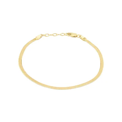 19cm (7.5) 2.5mm-3mm Width Bead Bracelet in 10kt Yellow Gold