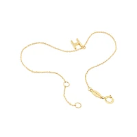 19cm (7.5") C Initial Bracelet in 10kt Yellow Gold