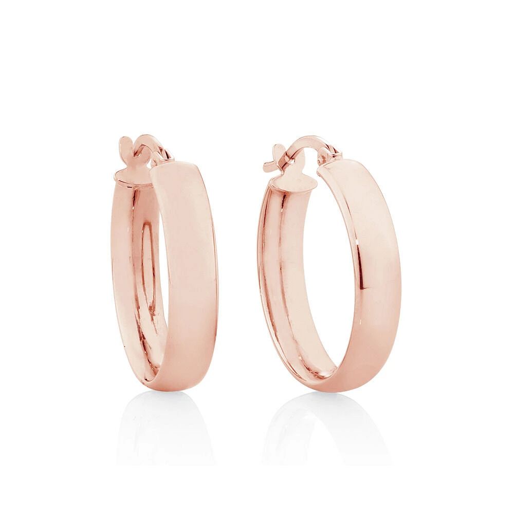 15mm Hoop Earrings in 10kt Yellow Gold