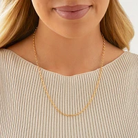 50cm (20") Oval Belcher Chain in 10kt Yellow Gold