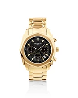 Men's Solar Chronograph Watch in Gold Tone Stainless Steel