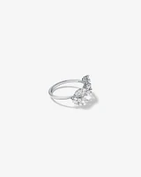 Cubic Zirconia Vine Open Ring Sterling Silver