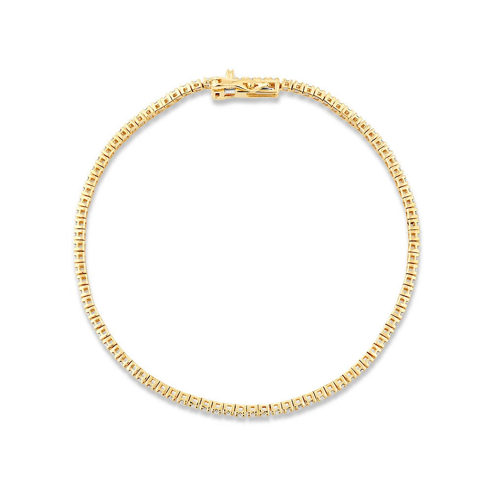 Bracelet de Tennis de 0,82 Carat TW en Diamant en Or Blanc 10kt