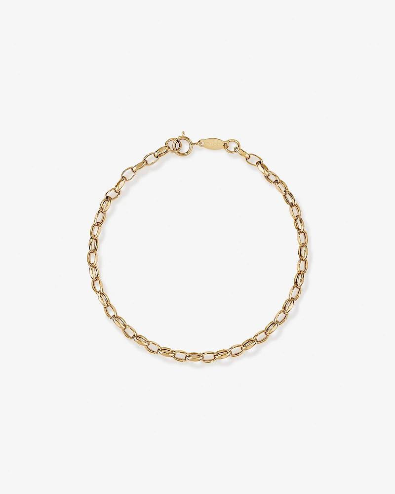 19cm (7.5") Belcher Bracelet in 10kt Yellow Gold