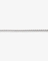 5mm Wide Rounded Box Chain Bracelet in Sterling Silver