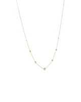 45cm (18") Bead Cable Chain in 10kt Yellow Gold