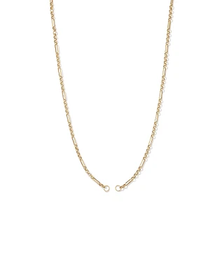 50cm (20") 7 and 1 Belcher and Paperclip Open Pendant Chain in 10kt Yellow Gold