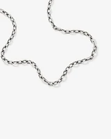 Paperclip Chain Necklace in Oxidised Sterling Silver