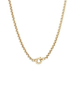 50cm (20") 3mm-3.5mm Width Hollow Belcher Chain in 10kt Yellow Gold