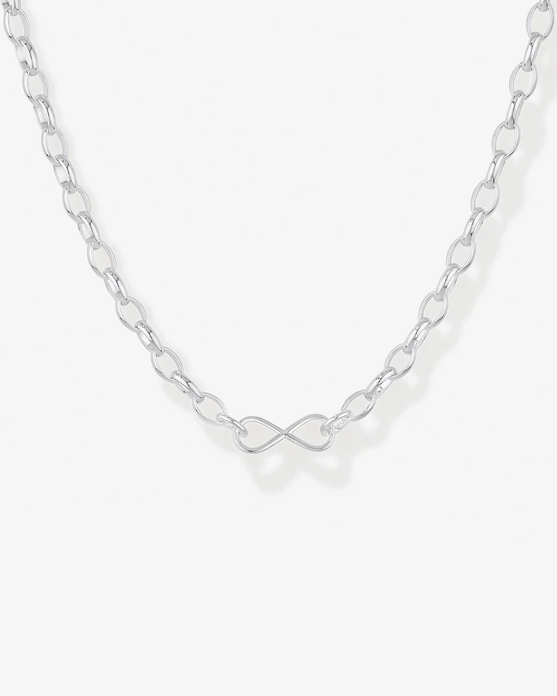 Infinity Belcher Chain in Sterling Silver