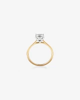 Evermore Certified Solitaire Ring With 1 Carat TW Diamond In 14kt White Gold