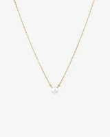 Necklace with Cultured Freshwater Pearl in 10kt Yellow Gold