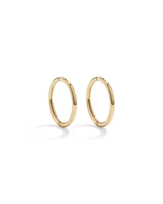 10mm Sleeper Earrings in 10kt Yellow Gold