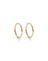 10mm Sleeper Earrings in 10kt Yellow Gold