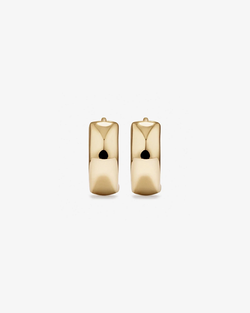 10mm Huggie Earrings in 10kt Yellow Gold