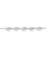 Cubic Zirconia Vine Bracelet in Sterling Silver