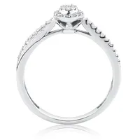 Promise Ring with 0.15 Carat TW of Diamonds 10kt White Gold