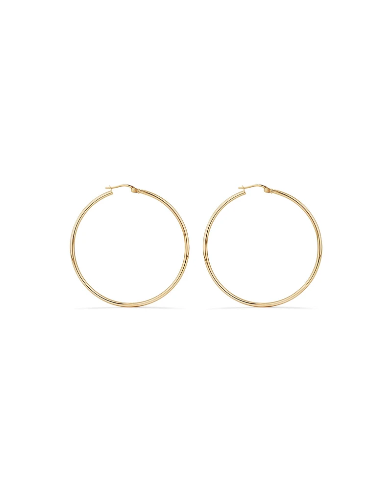 45mm Hoop Earrings in 10kt Yellow Gold